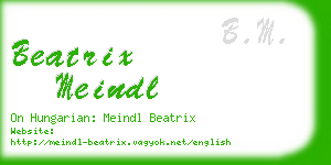 beatrix meindl business card